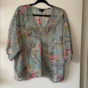 Metaphor| Floral sheer Blouse|Large| GUC